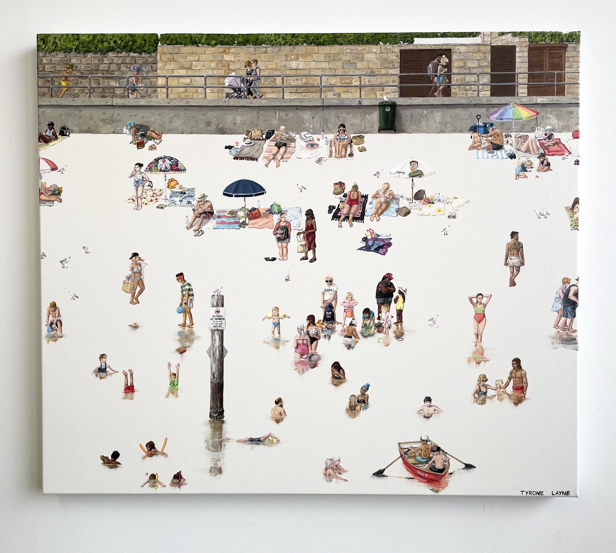 Camp Cove IV (15 Minutes Later), oil & acrylic on linen, 61 × 71 cm, Tyrone Layne, 2021