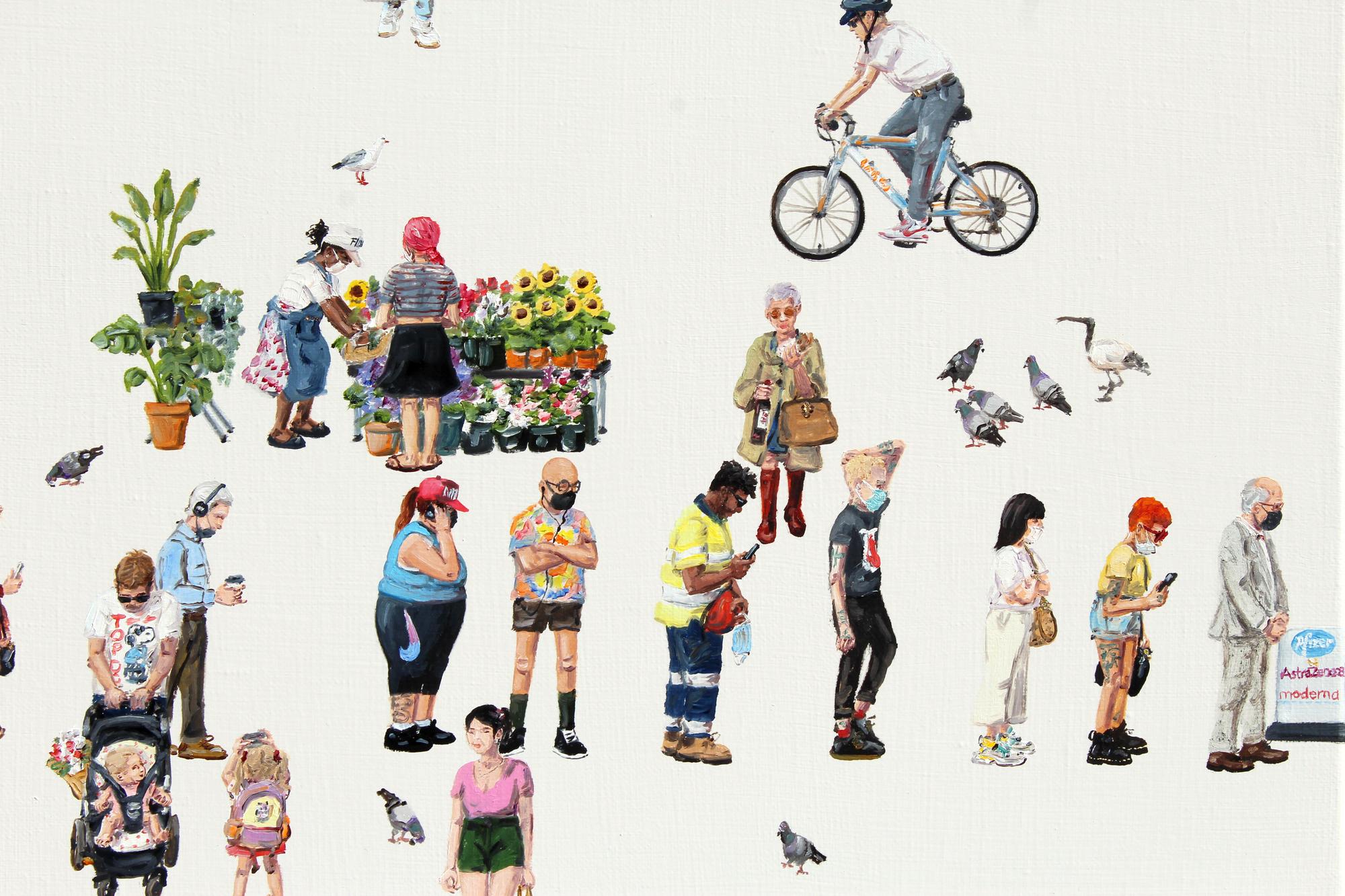 Fresh Flowers on King St — detail view, Tyrone Layne, 2021