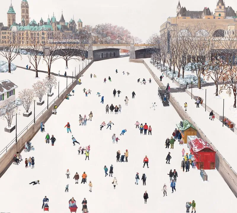 Rideau Canal, Ottawa- December 2021, Print by Tyrone Layne