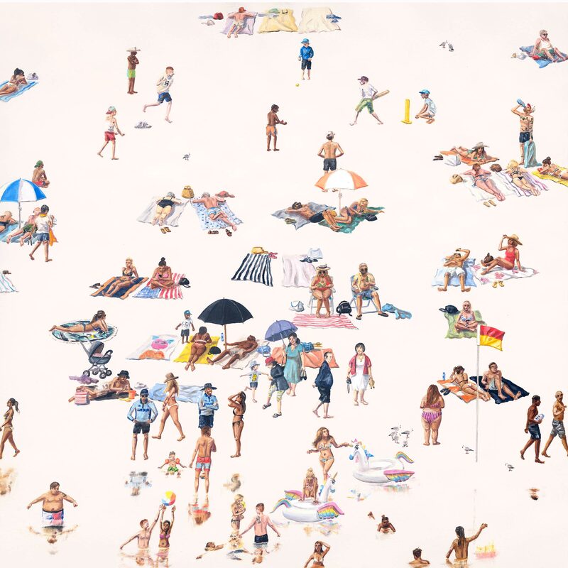 Unicorns at Bondi - November 2016, Print by Tyrone Layne